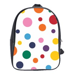 Polka Dot School Bag (xl) by 8989