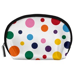 Polka Dot Accessory Pouch (large) by 8989