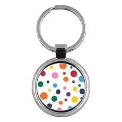 Polka Dot Key Chain (round) by 8989