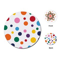 Polka Dot Playing Cards Single Design (round) by 8989