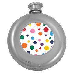 Polka Dot Round Hip Flask (5 Oz)