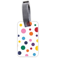 Polka Dot Luggage Tag (two Sides)