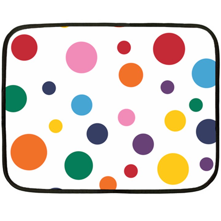 Polka Dot One Side Fleece Blanket (Mini)