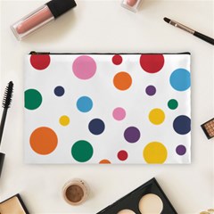 Polka Dot Cosmetic Bag (large) by 8989