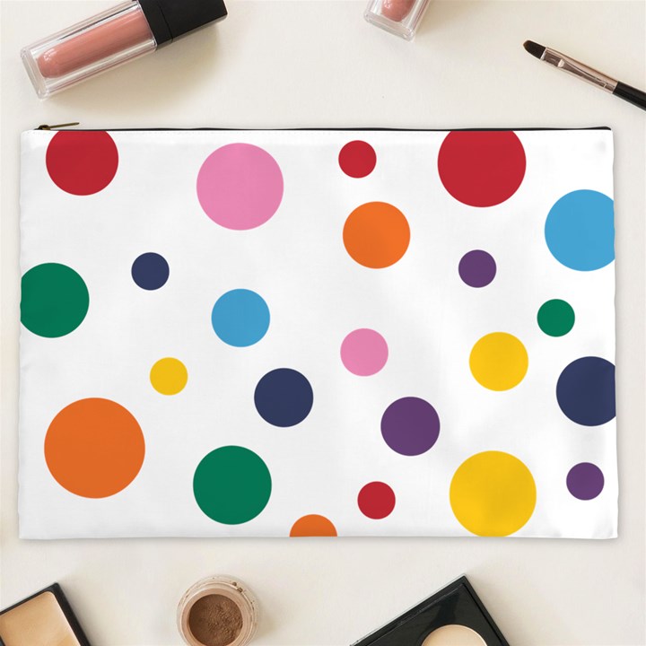 Polka Dot Cosmetic Bag (XXL)