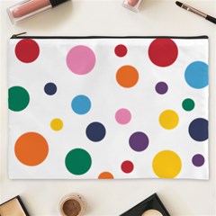 Polka Dot Cosmetic Bag (xxxl) by 8989