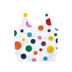 Polka Dot Full Print Recycle Bag (s) by 8989