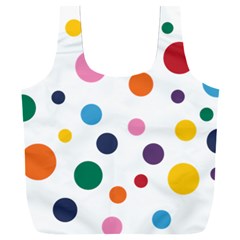 Polka Dot Full Print Recycle Bag (xxxl) by 8989