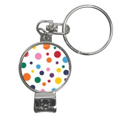 Polka Dot Nail Clippers Key Chain