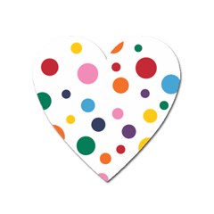 Polka Dot Heart Magnet by 8989