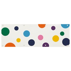 Polka Dot Banner And Sign 9  X 3  by 8989