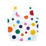 Polka Dot Full Print Recycle Bag (M) Front