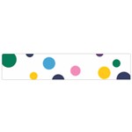 Polka Dot Small Premium Plush Fleece Scarf Front