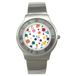 Polka Dot Stainless Steel Watch Front