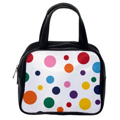 Polka Dot Classic Handbag (one Side) by 8989