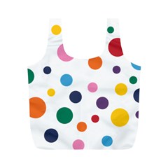 Polka Dot Full Print Recycle Bag (m) by 8989