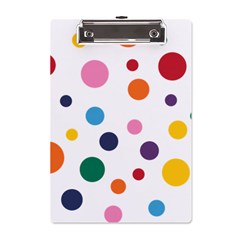 Polka Dot A5 Acrylic Clipboard by 8989