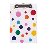 Polka Dot A5 Acrylic Clipboard Front