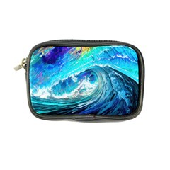 Tsunami Waves Ocean Sea Nautical Nature Water Painting Coin Purse by Ravend