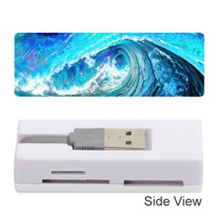 Tsunami Waves Ocean Sea Nautical Nature Water Painting Memory Card Reader (stick) by Ravend