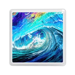 Tsunami Waves Ocean Sea Nautical Nature Water Painting Memory Card Reader (square) by Ravend