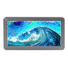 Tsunami Waves Ocean Sea Nautical Nature Water Painting Memory Card Reader (mini) by Ravend