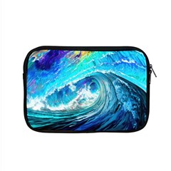 Tsunami Waves Ocean Sea Nautical Nature Water Painting Apple Macbook Pro 15  Zipper Case by Ravend