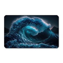 Tsunami Waves Ocean Sea Water Rough Seas 4 Magnet (rectangular) by Ravend