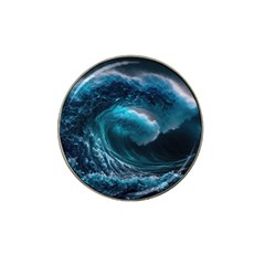 Tsunami Waves Ocean Sea Water Rough Seas 4 Hat Clip Ball Marker by Ravend