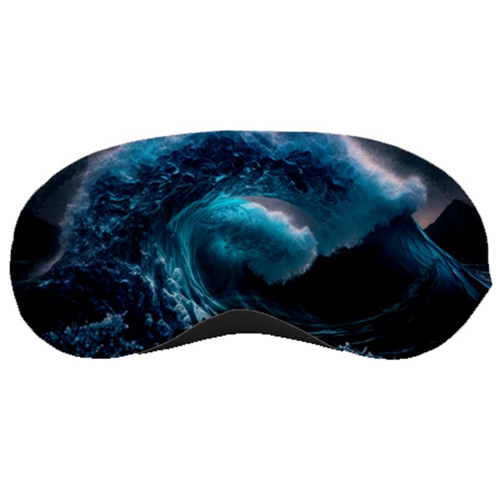 Tsunami Waves Ocean Sea Water Rough Seas 4 Sleeping Mask