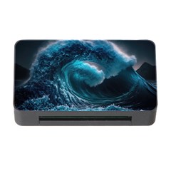 Tsunami Waves Ocean Sea Water Rough Seas 4 Memory Card Reader With Cf by Ravend