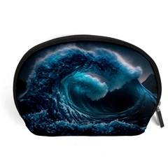 Tsunami Waves Ocean Sea Water Rough Seas 4 Accessory Pouch (large) by Ravend