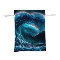 Tsunami Waves Ocean Sea Water Rough Seas 4 Lightweight Drawstring Pouch (m) by Ravend