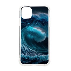 Tsunami Waves Ocean Sea Water Rough Seas 4 Iphone 11 Tpu Uv Print Case by Ravend