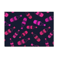 Wine Wine Bottles Background Graphic Sticker A4 (10 Pack) by Ravend