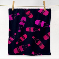 Wine Wine Bottles Background Graphic Face Towel by Ravend