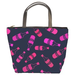 Wine Wine Bottles Background Graphic Bucket Bag by Ravend