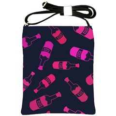 Wine Wine Bottles Background Graphic Shoulder Sling Bag by Ravend