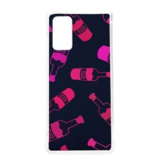 Wine Wine Bottles Background Graphic Samsung Galaxy Note 20 Tpu Uv Case