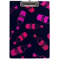 Wine Wine Bottles Background Graphic A4 Acrylic Clipboard by Ravend