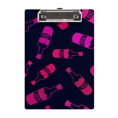 Wine Wine Bottles Background Graphic A5 Acrylic Clipboard by Ravend