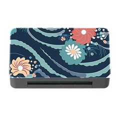 Waves Flowers Pattern Water Floral Minimalist Memory Card Reader With Cf by Ravend