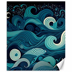 Waves Ocean Sea Abstract Whimsical Abstract Art Canvas 8  X 10  by Ravend