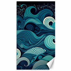 Waves Ocean Sea Abstract Whimsical Abstract Art Canvas 40  X 72  by Ravend