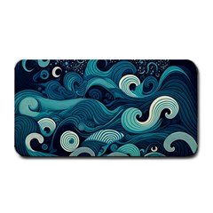 Waves Ocean Sea Abstract Whimsical Abstract Art Medium Bar Mat by Ravend