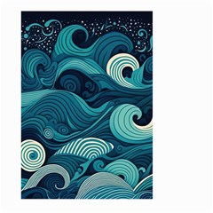 Waves Ocean Sea Abstract Whimsical Abstract Art Large Garden Flag (two Sides) by Ravend