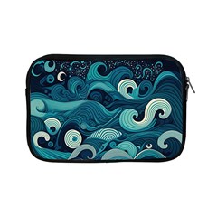 Waves Ocean Sea Abstract Whimsical Abstract Art Apple Ipad Mini Zipper Cases by Ravend