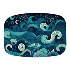 Waves Ocean Sea Abstract Whimsical Abstract Art Mini Square Pill Box