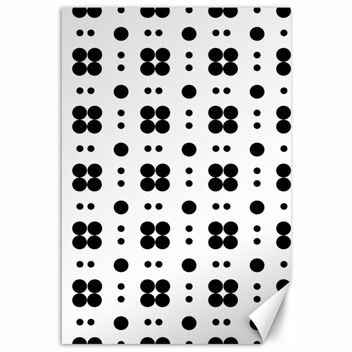 Polka Dot  Svg Canvas 12  x 18 