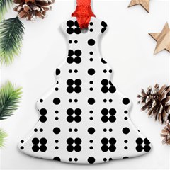 Polka Dot  Svg Christmas Tree Ornament (two Sides) by 8989